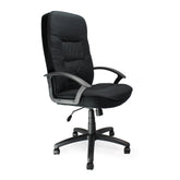 Nautilus Designs Coniston High Back Fabric Executive Office Chair With Sculptured Stitching Detail and Fixed Arms Black - DPA6062ATGFBK DD